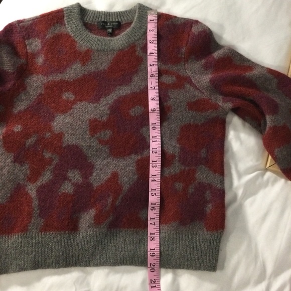 Rag & Bone Leopard Print Mohair Sweater Size XXS - Picture 9 of 10